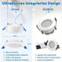 LED Einbauleuchten Set 20× IP44 220 V Flachspots